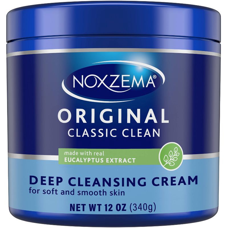 slide 1 of 10, Noxzema Classic Clean Original Deep Cleansing Cream - Eucalyptus Scented - 12oz: Facial Cleanser & Makeup Remover, 12 oz