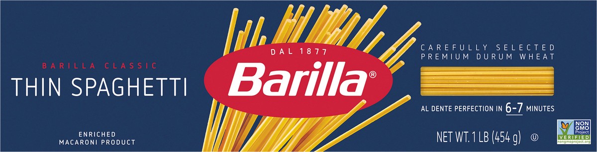 slide 5 of 12, Barilla Thin Spaghetti Pasta - 16 Oz, 16 oz