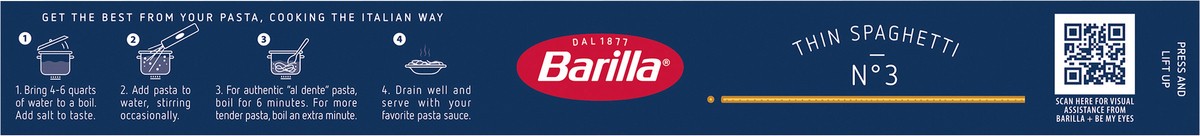 slide 10 of 12, Barilla Thin Spaghetti Pasta - 16 Oz, 16 oz