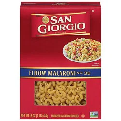 San Giorgio Pasta Elbow Macaroni Box - 16 Oz