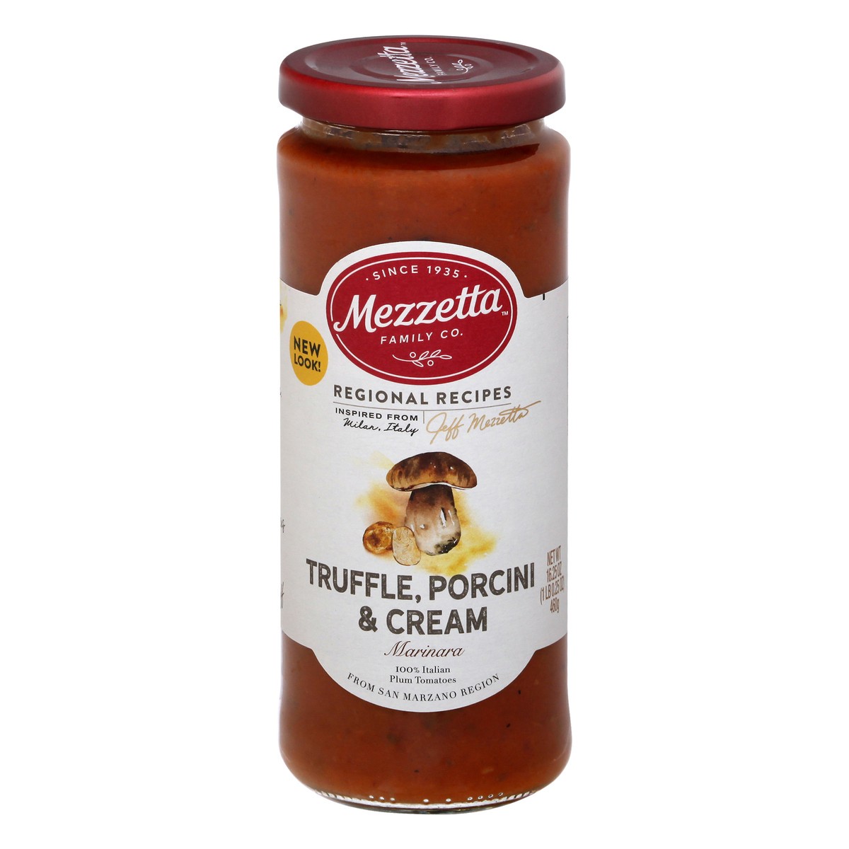 slide 1 of 9, Mezzetta Truffle, Porcini & Cream Marinara 16.25 oz, 16.25 oz