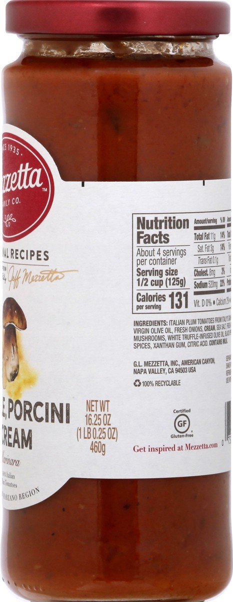 slide 8 of 9, Mezzetta Truffle, Porcini & Cream Marinara 16.25 oz, 16.25 oz