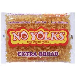 No Yolks Pasta Enriched Egg White Extra Broad - 12 Oz