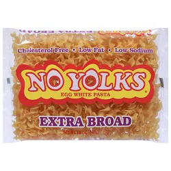 No Yolks Pasta Enriched Egg White Extra Broad - 12 Oz