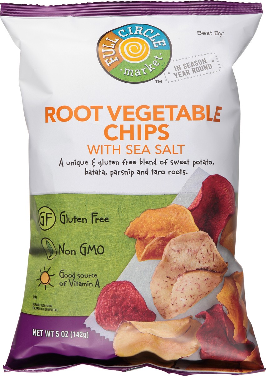 slide 12 of 16, Full Circle Market Root Vegetable Chips with Sea Salt 5 oz, 5 oz