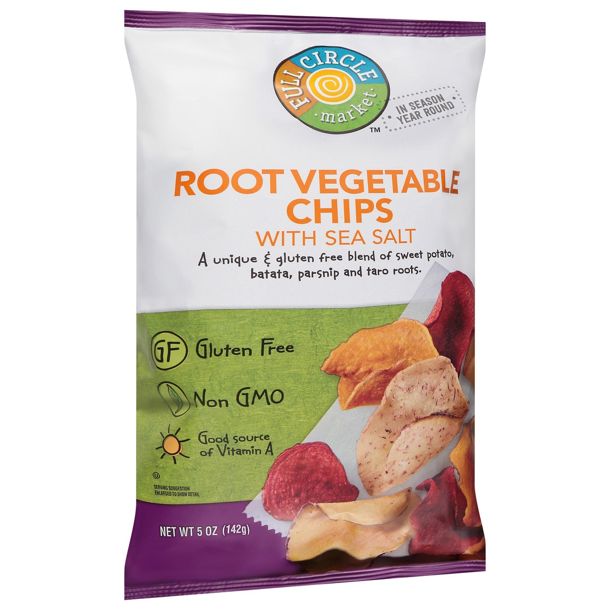 slide 4 of 16, Full Circle Market Root Vegetable Chips with Sea Salt 5 oz, 5 oz