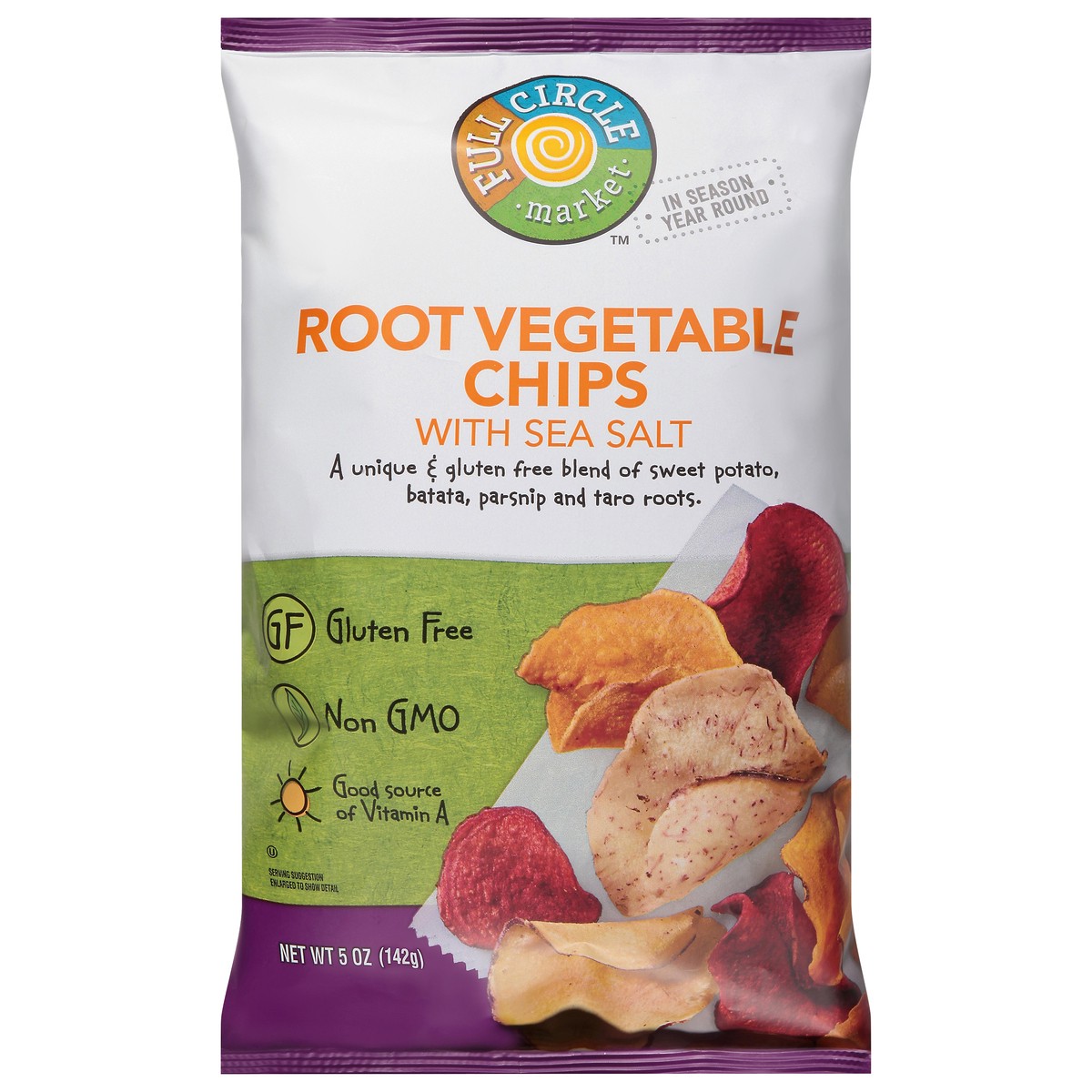 slide 10 of 16, Full Circle Market Root Vegetable Chips with Sea Salt 5 oz, 5 oz