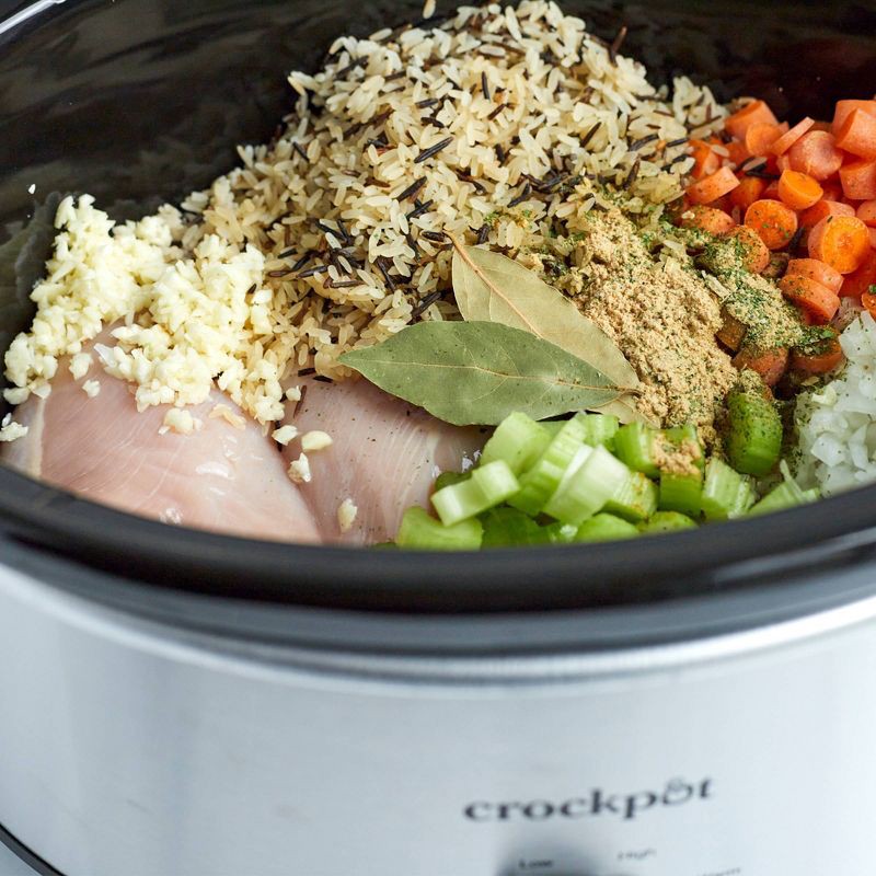 slide 4 of 4, Crock-Pot 7qt Manual Slow Cooker - Stainless Steel: Original Slow Cooker, Removable Stoneware, Stay-Cool Handles, 270W, 7 qt