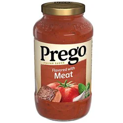 Prego Flavored With Meat Pasta Sauce - 24 Oz