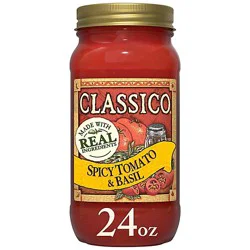 Classico Spicy Tomato & Basil Pasta Sauce Jar - 24 Oz