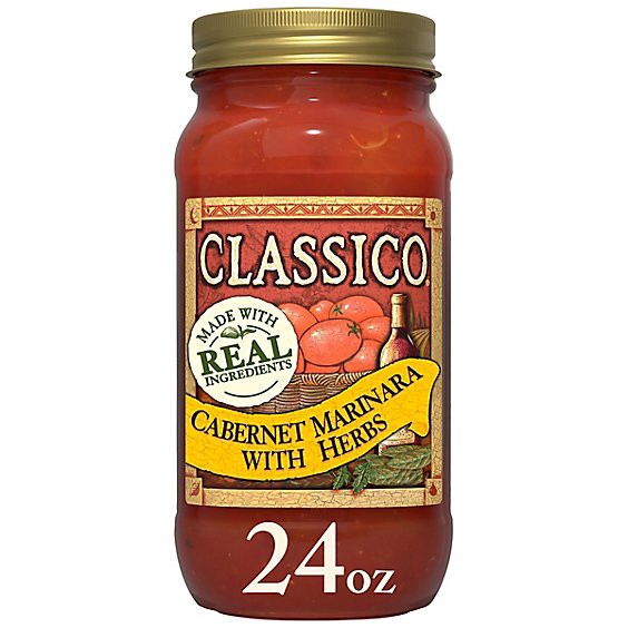 slide 1 of 12, Classico Cabernet Marinara With Herbs Pasta Sauce - 24 Oz, 24 oz