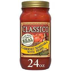 Classico Cabernet Marinara With Herbs Pasta Sauce - 24 Oz