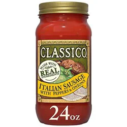 Classico Italian Sausage With Peppers & Onions Pasta Sauce - 24 Oz