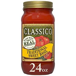 Classico Traditional Sweet Basil Pasta Sauce - 24 Oz