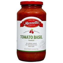 Mezzetta Napa Valley Bistro Pasta Sauce Tomato Basil Jar - 25 Oz