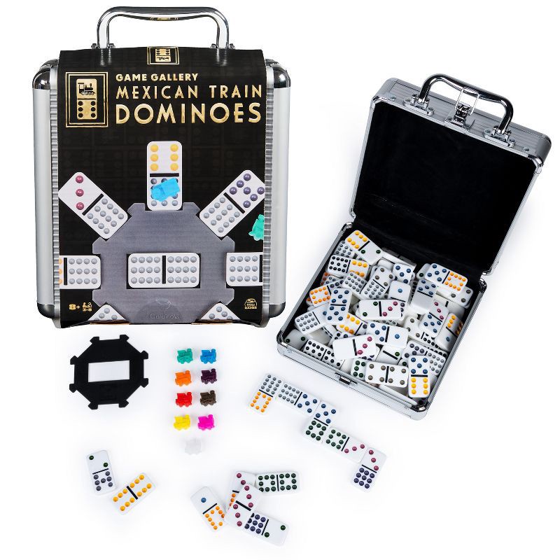 slide 1 of 8, Game Gallery Mexican Train Dominoes Set, 1 ct