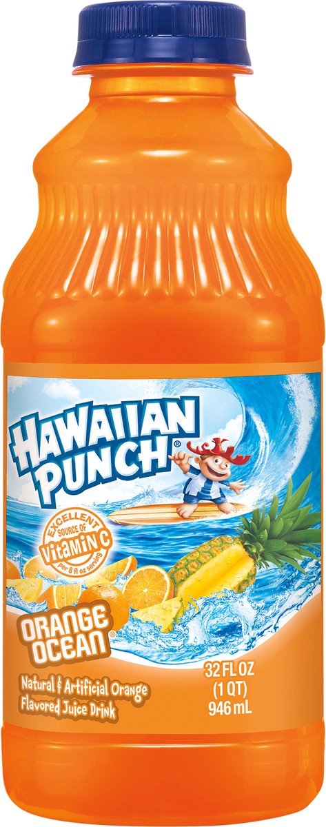 slide 2 of 5, Hawaiian Punch Orange Ocean Juice Drink, 32 fl oz bottle, 32 fl oz