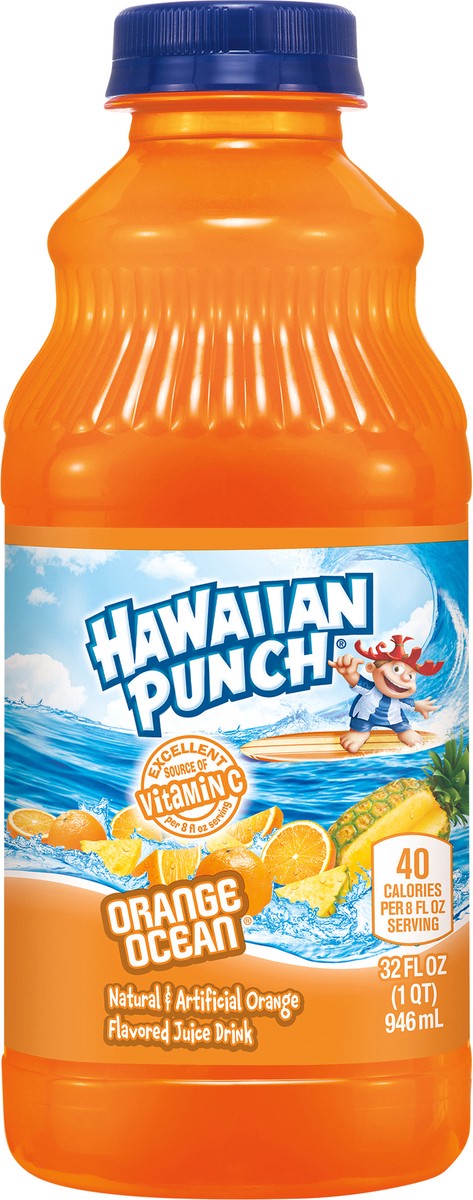 slide 3 of 5, Hawaiian Punch Orange Ocean Juice Drink, 32 fl oz bottle, 32 fl oz