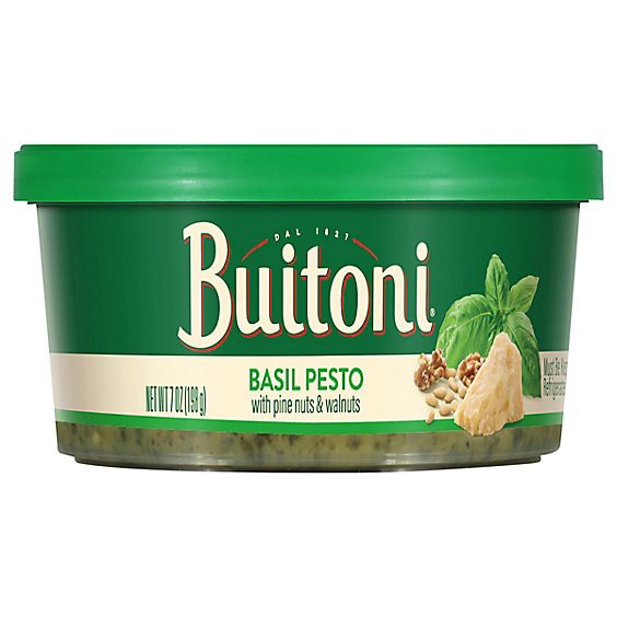 slide 1 of 8, Buitoni With Basil Pesto Sauce Refrigerated - 7 Oz, 7 oz