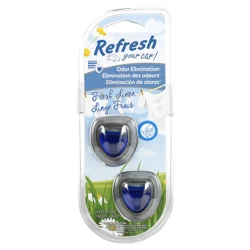 Refresh Your Car! , 2-Pack Mini Diffuser, Fresh Linen 2