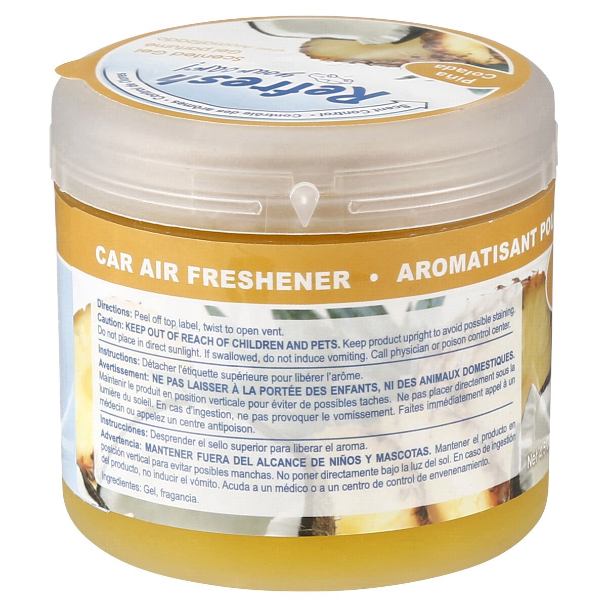 slide 2 of 2, Refresh Your Car! Air Freshener (Pina Colada RF Scent, 1 Pack), 4.50 fl oz