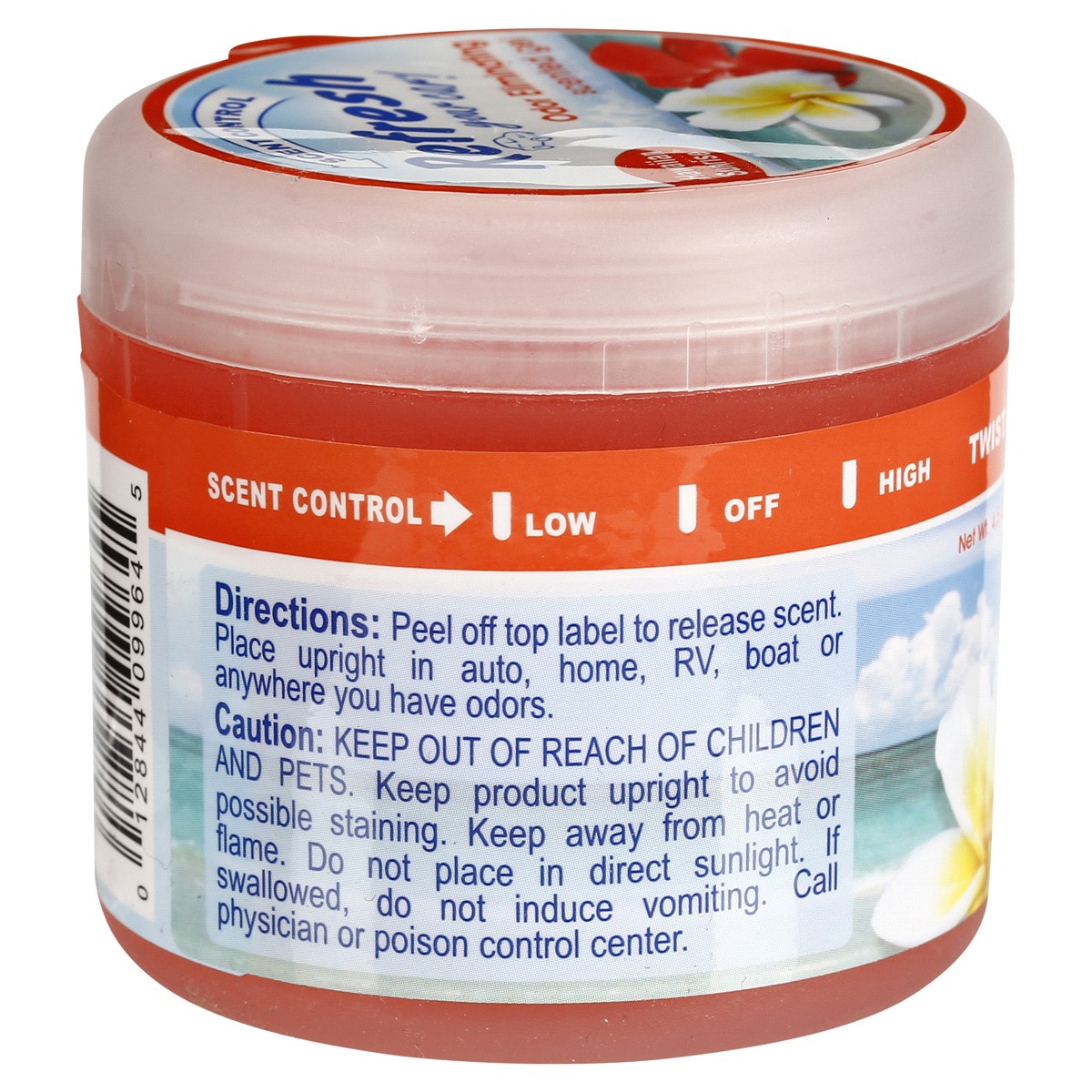 slide 2 of 2, Refresh Your Car! Gel Can (Hawaiian Sunrise Scent, 4.5 oz), 1 ct