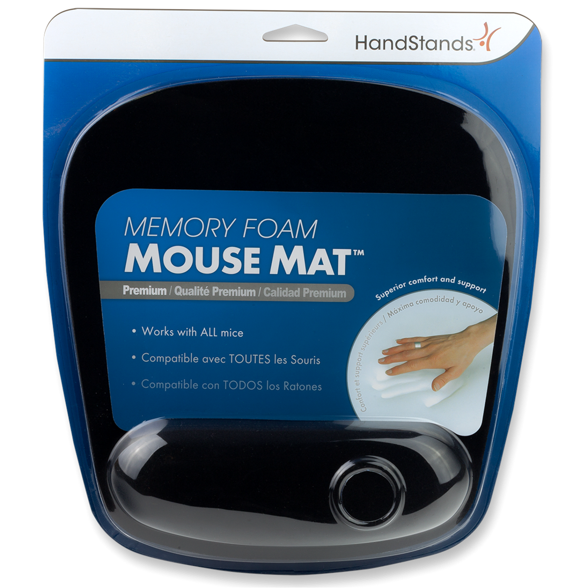 slide 1 of 2, Premium Memory Foam Mouse Mat, 1 ct