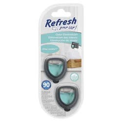 Refresh Your Car! Mini Diffuser Car Air Fresheners, Crisp Laundry Scent, 2 Pack