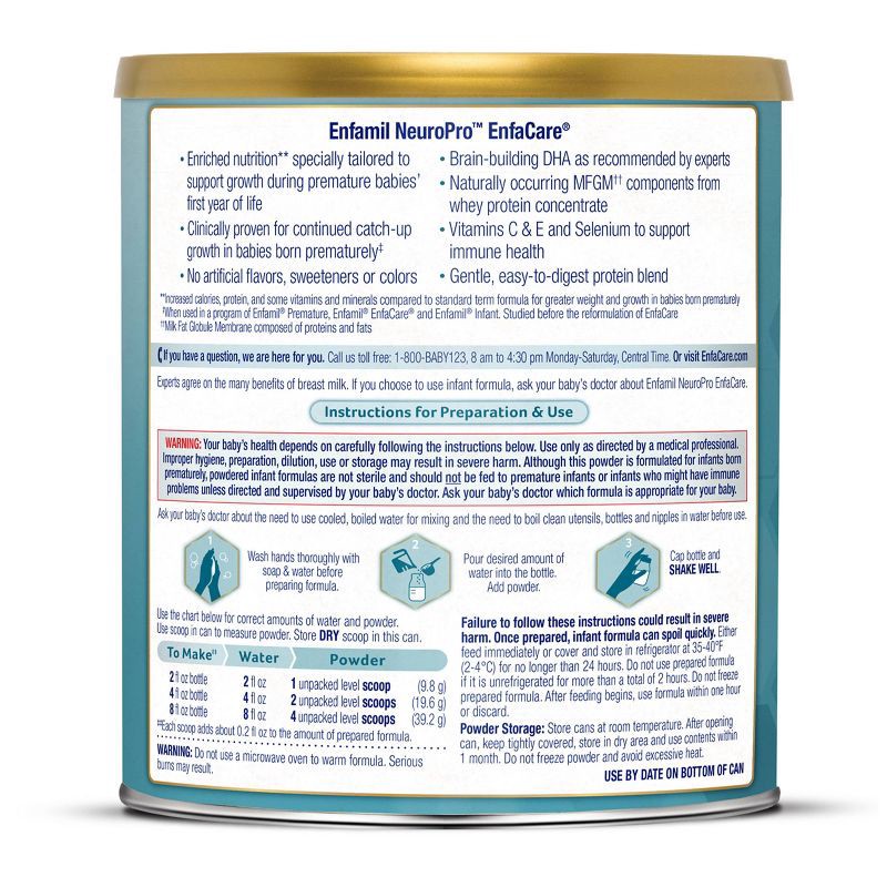 slide 12 of 13, Enfamil EnfaCare NeuroPro Powder Infant Formula - 13.6oz, 13.6 oz