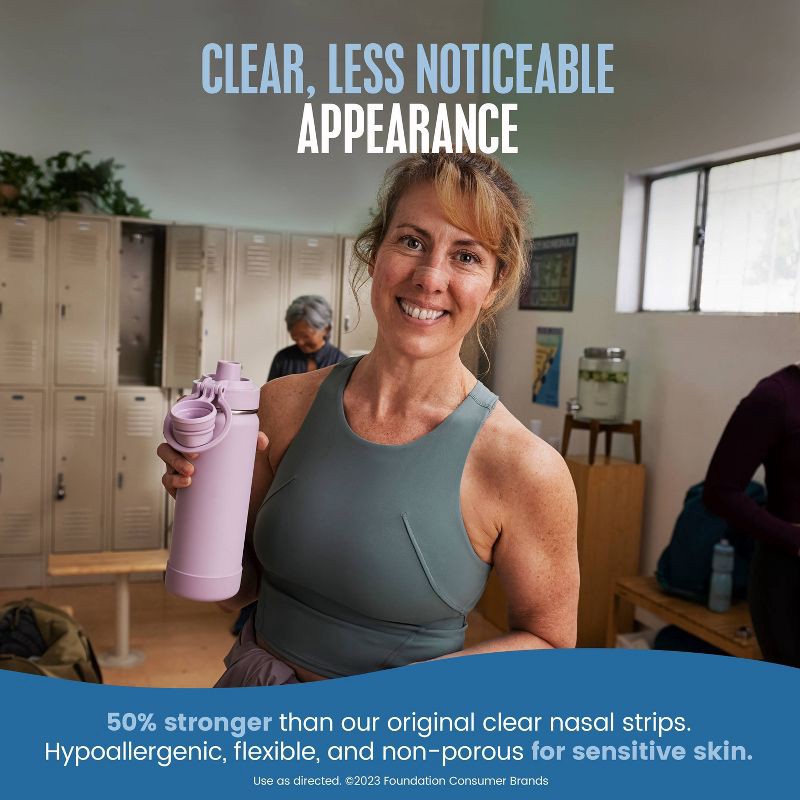 slide 4 of 11, Breathe Right Extra Strength Drug-Free Clear Nasal Strips - 26ct, 26 ct