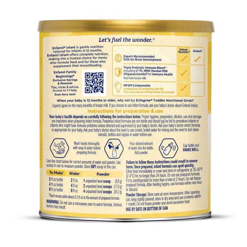 slide 10 of 12, Enfamil Milk-Based Powder Infant Formula - 12.5oz, 12.5 oz