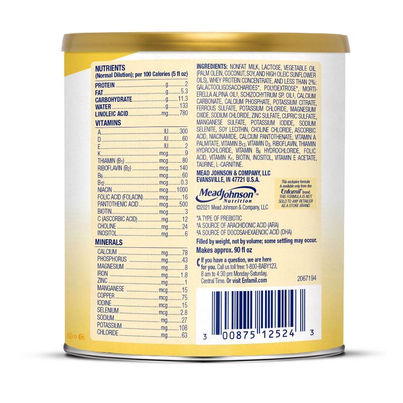 slide 11 of 12, Enfamil Milk-Based Powder Infant Formula - 12.5oz, 12.5 oz