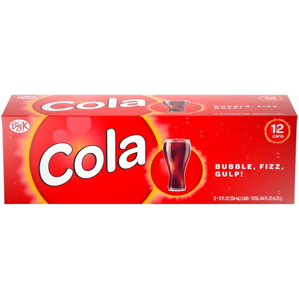 slide 1 of 7, Big K Cola - 12 ct; 12 fl oz, 12 ct; 12 fl oz