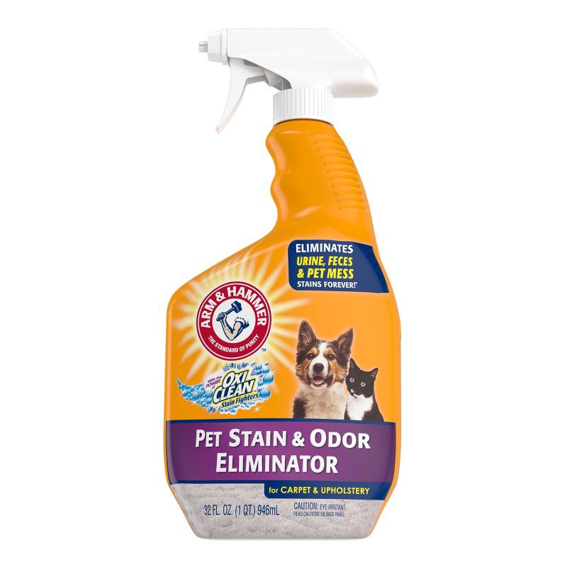 slide 6 of 9, Arm & Hammer Plus Oxiclean Pet Stain & Odor Eliminator for Carpet - 32oz, 32 oz