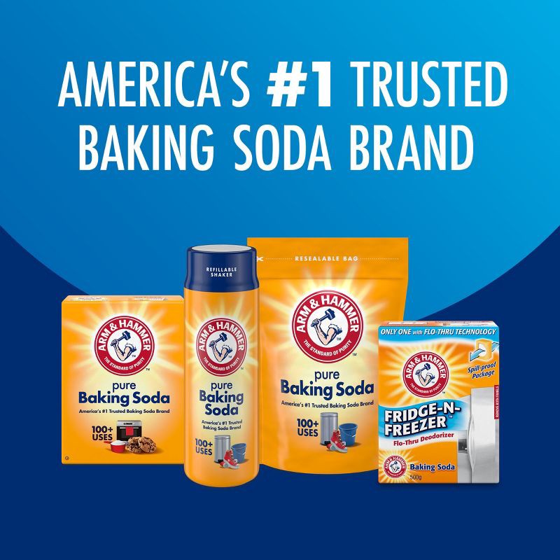 slide 4 of 9, Arm & Hammer Baking Soda Fridge-n-Freezer Odor Absorber - 14oz, 14 oz