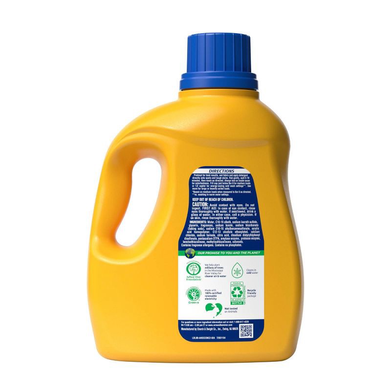 slide 10 of 10, Arm & Hammer Fresh Scent Plus OxiClean HE Liquid Laundry Detergent 77 Loads - 100.5 fl oz, 100.5 fl oz