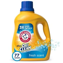 Arm & Hammer Fresh Scent Plus OxiClean HE Liquid Laundry Detergent 77 Loads - 100.5 fl oz