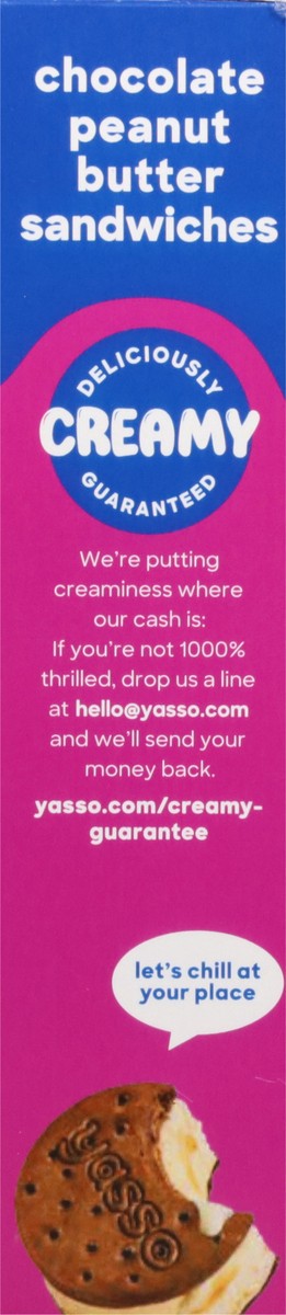 slide 13 of 14, Yasso Chocolate Peanut Butter Greek Yogurt Sandwiches 3 - 3.5 fl oz ea, 3 ct