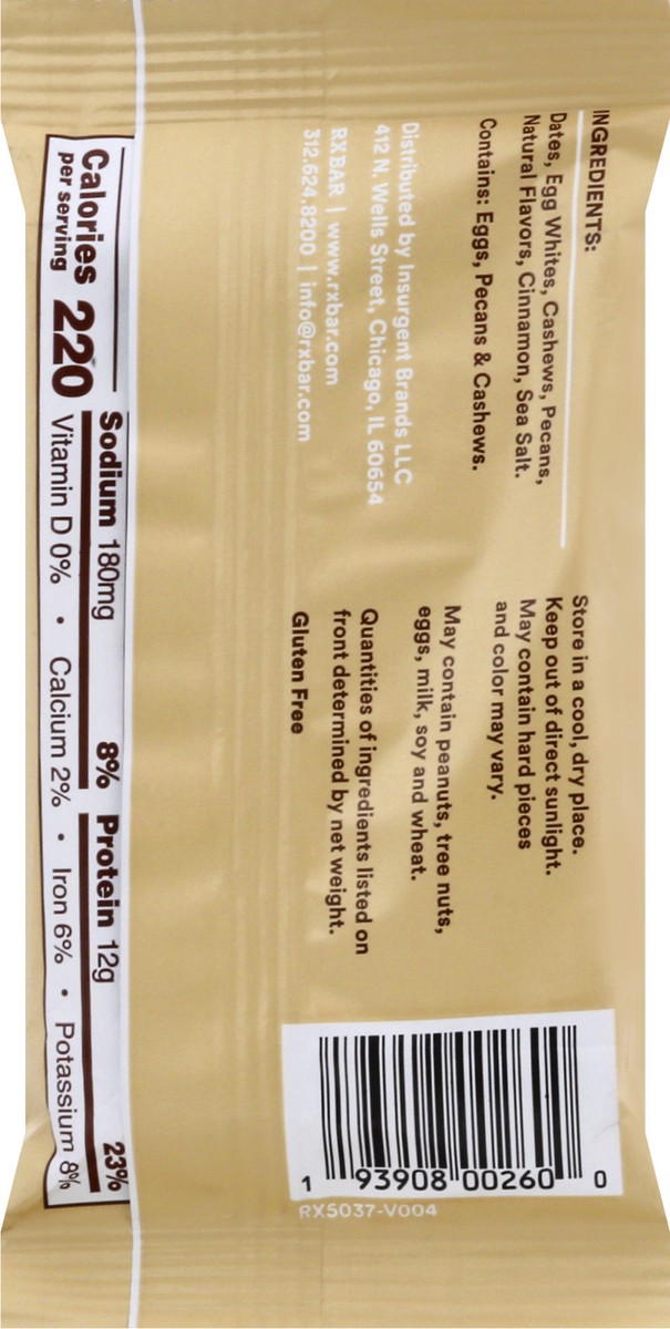 slide 3 of 13, RXBAR Protein Bar, Pecan, 1.83 oz, 1.83 oz