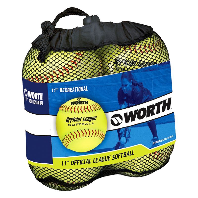 slide 1 of 5, Rawlings Fastpitch Softball 4pk, 4 ct