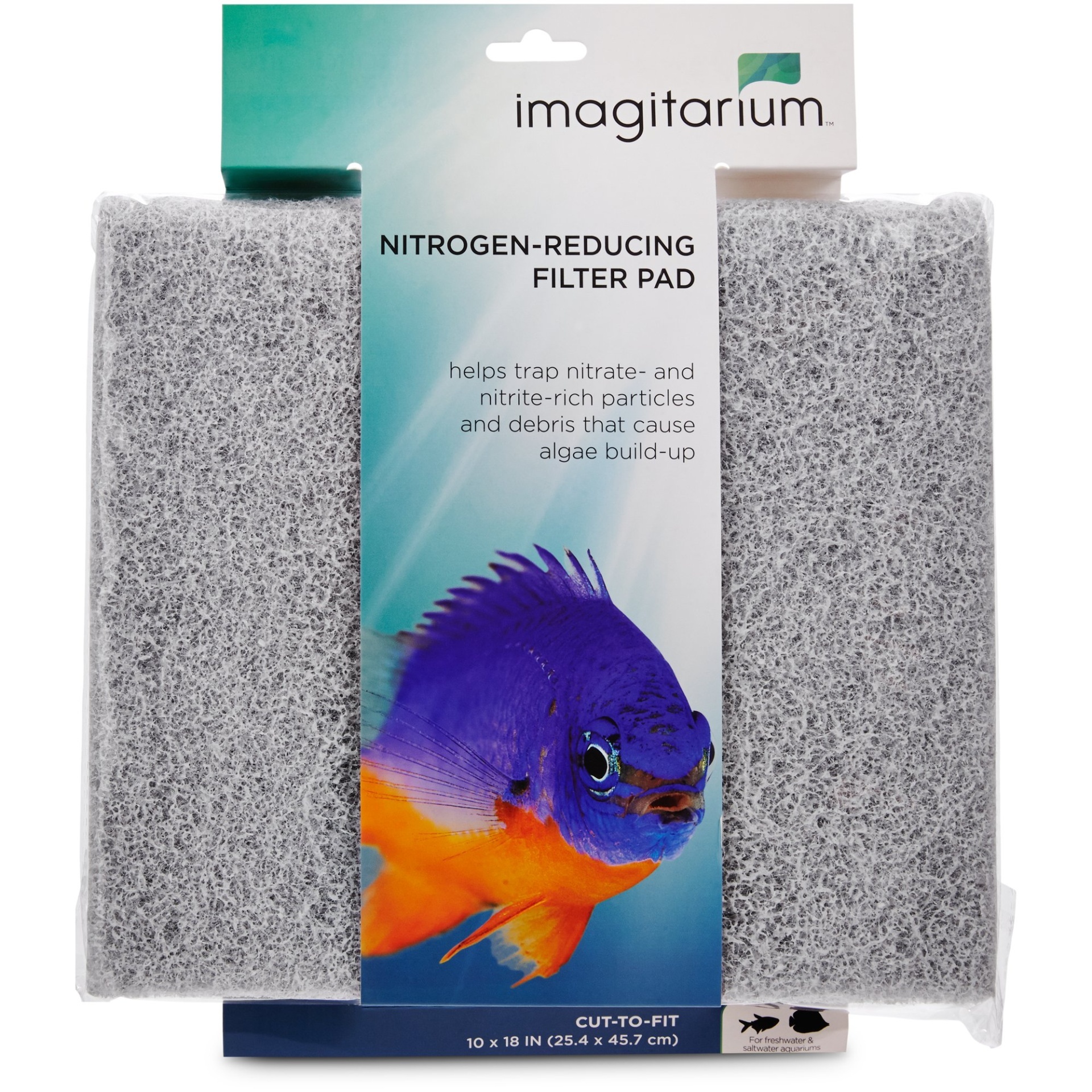 slide 1 of 1, Imagitarium NitroGen-Reducing Filter Pad, 10 in x 18 in