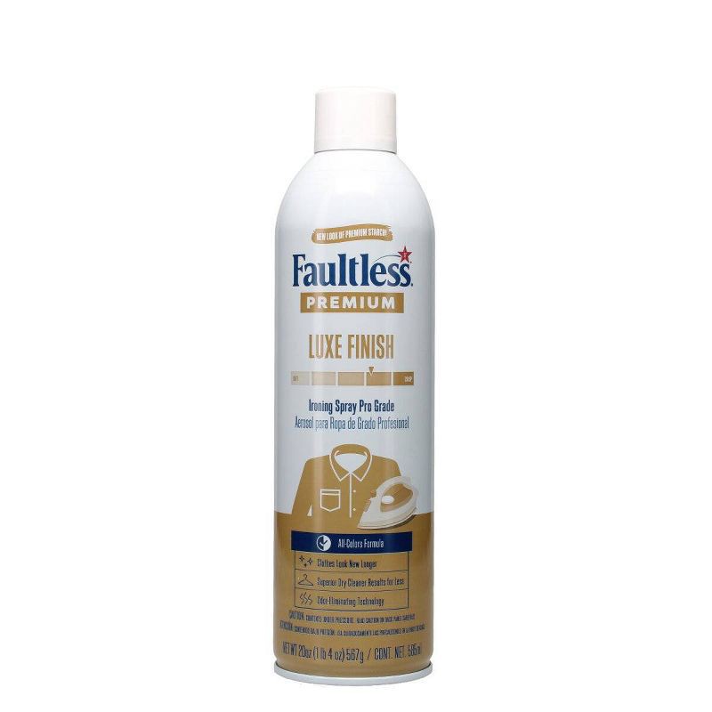 slide 1 of 6, Faultless Starch Premium Spray Starch - 20oz, 20 oz