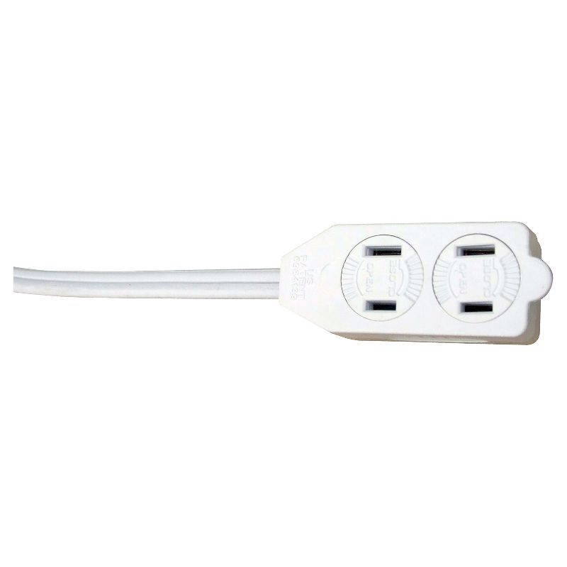 slide 1 of 1, Woods International Woods 15' Indoor Extension Cord White, 1 ct