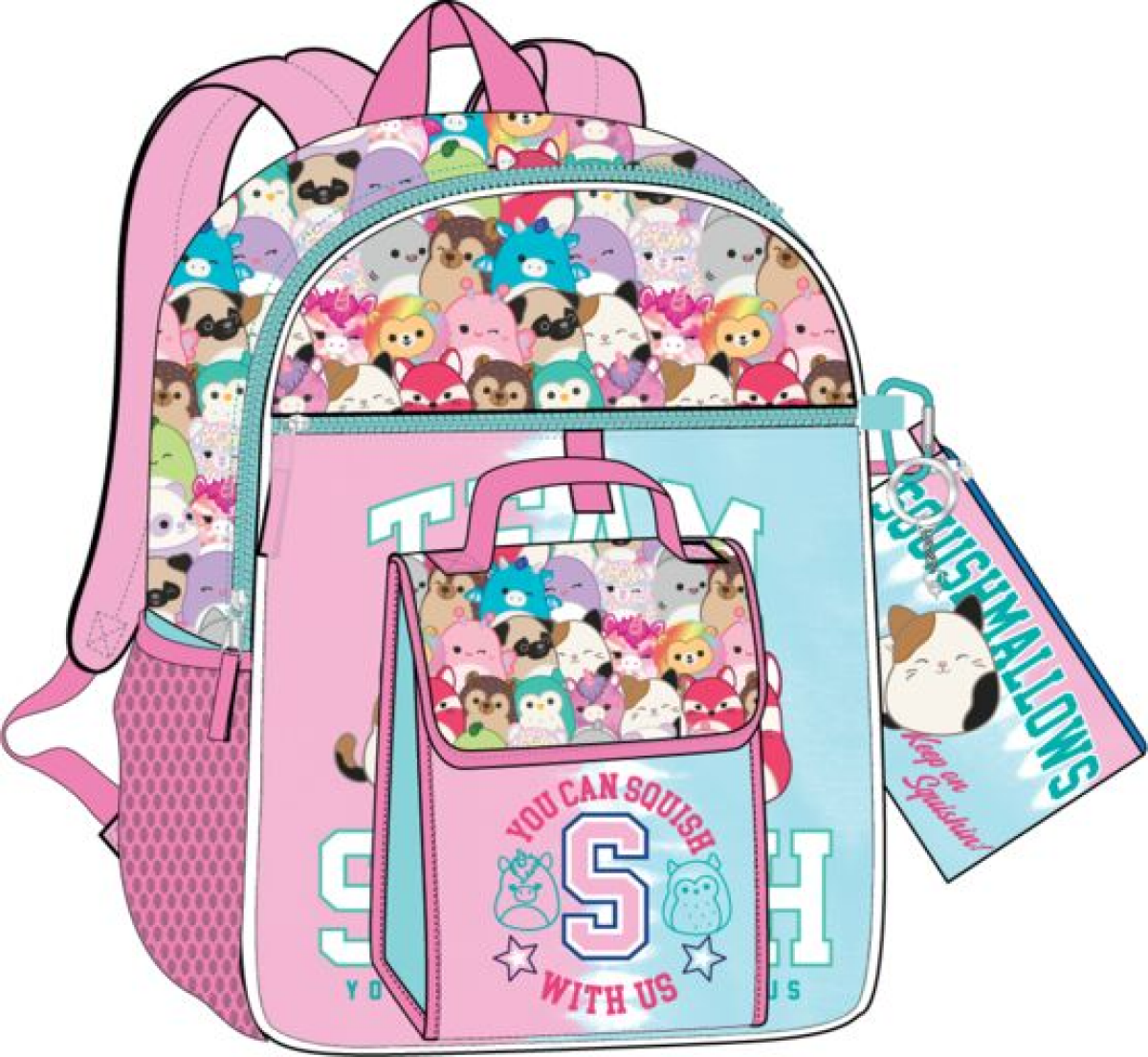 slide 1 of 5, Squishmallows Backpack Set, 5 ct