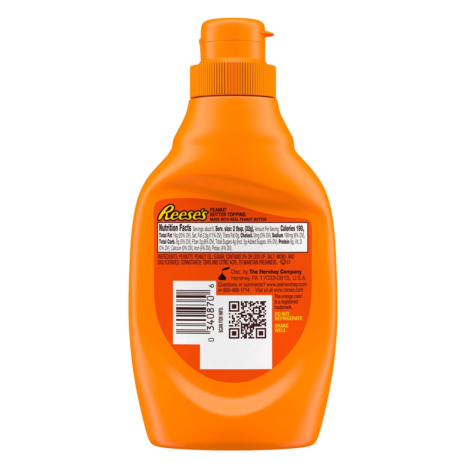 slide 5 of 6, Reese's Peanut Butter Topping Bottle, 7 oz, 7 oz