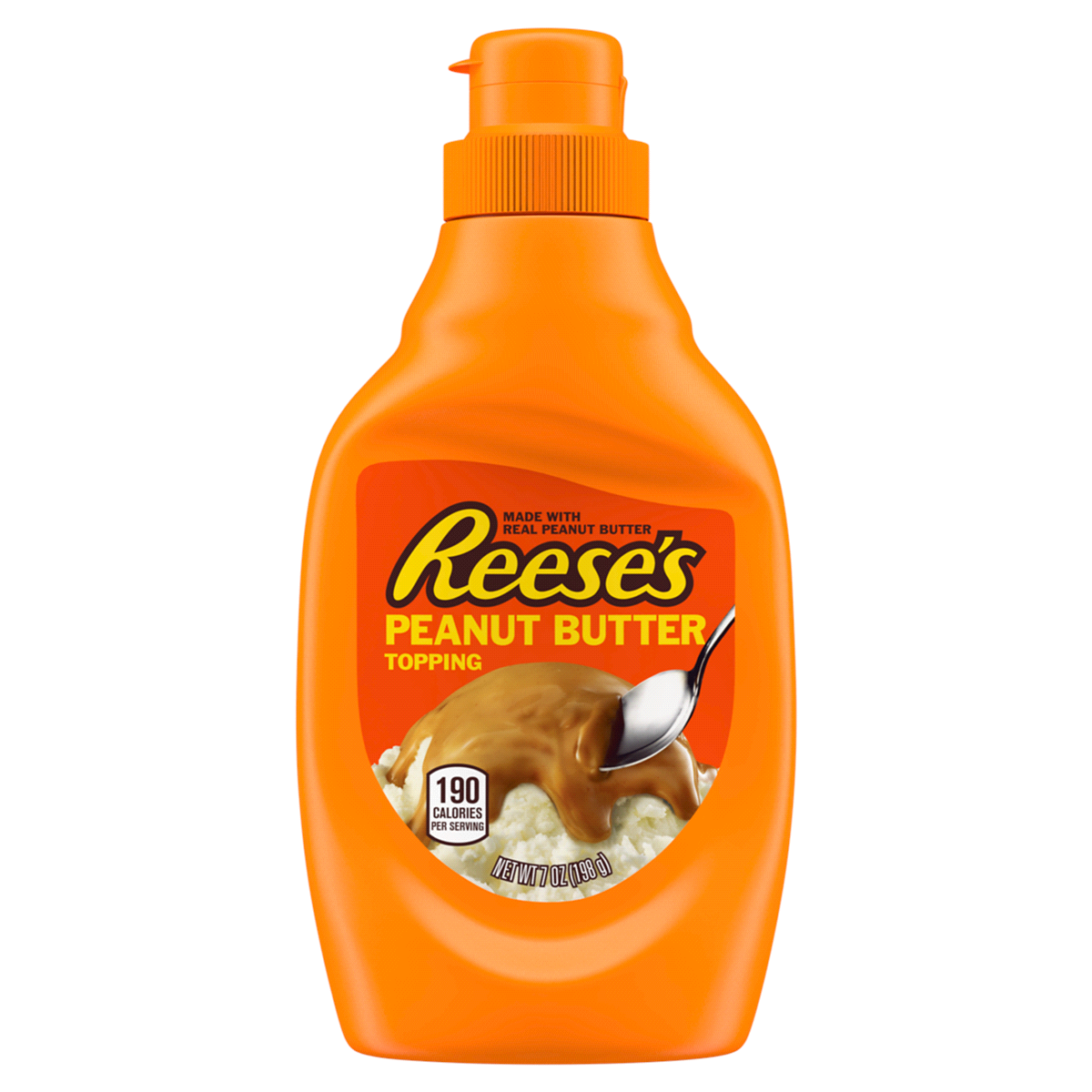 slide 1 of 6, Reese's Peanut Butter Topping Bottle, 7 oz, 7 oz