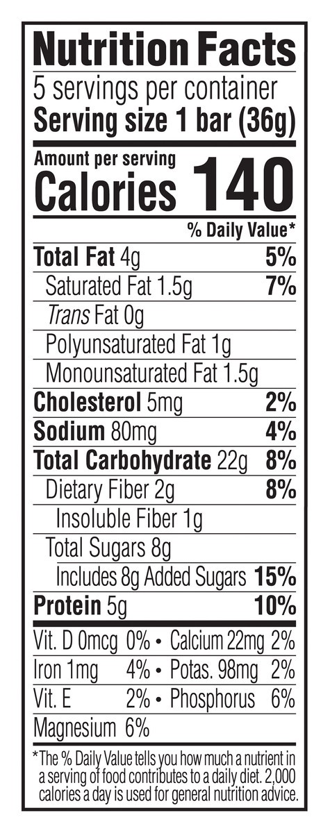 slide 9 of 13, CLIF Kid Zbar™ Protein Peanut Butter Chocolate Whole Grain Crispy Snack Bars 5 ct Box, 6.35 oz