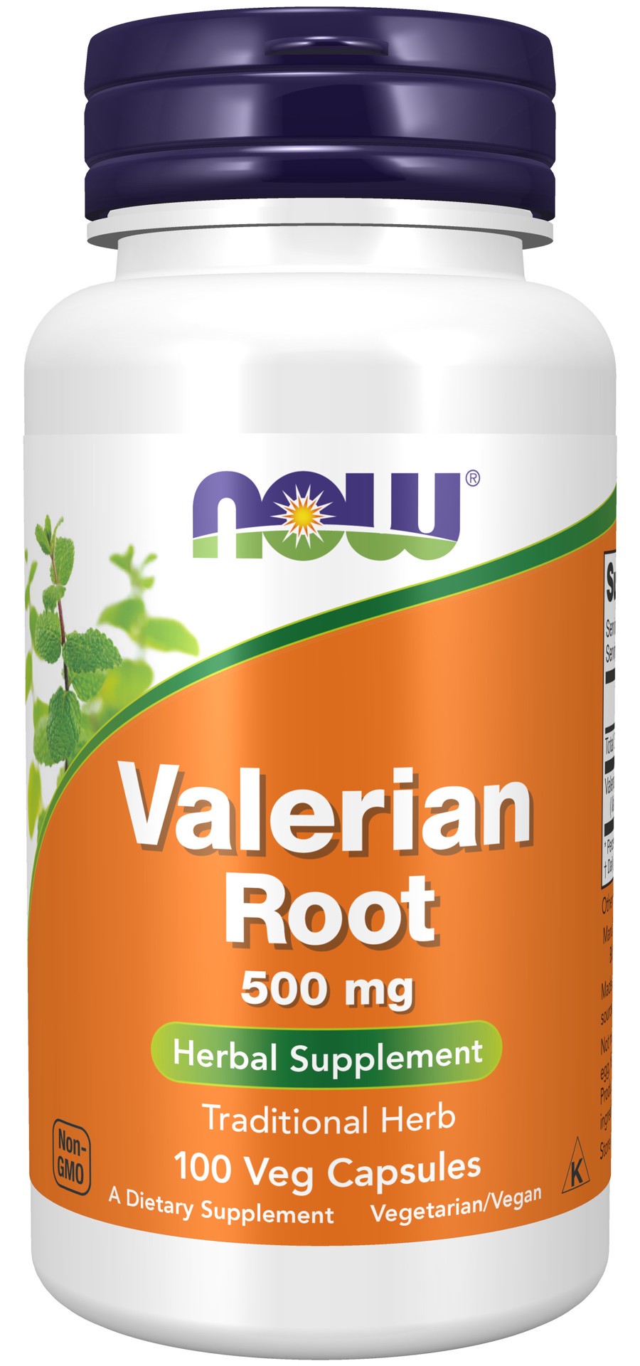 slide 1 of 4, NOW Valerian Root 500 mg - 100 Veg Capsules, 100 ct