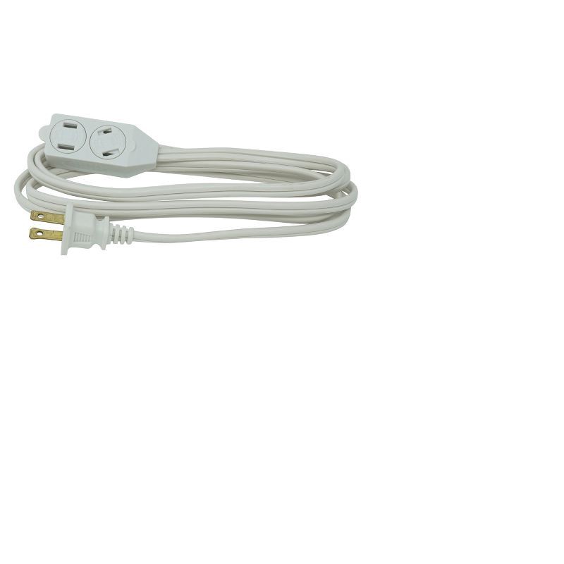 slide 2 of 4, Woods 6' Extension Cords White, 1 ct