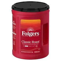 Folgers Classic Roast Ground Coffee, Medium Roast, 40.3 Oz. Canister
